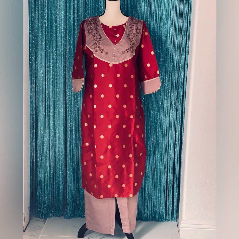 Silk kurti set